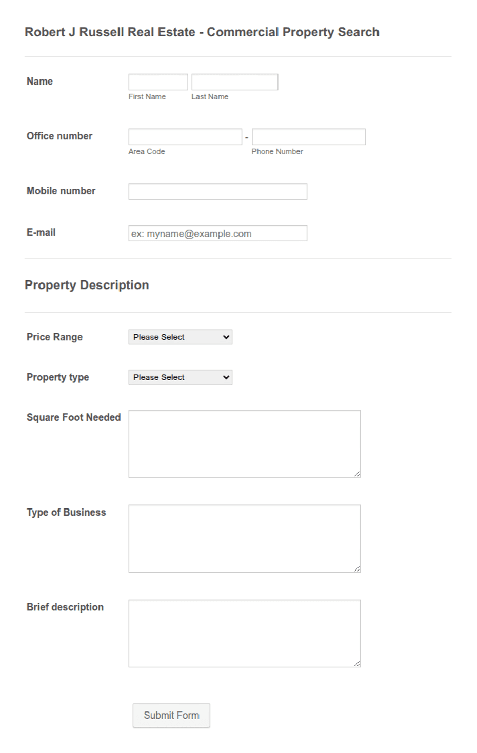 Property Valuation Request Form Template | Jotform