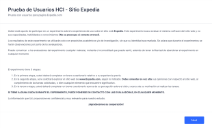 Prueba De Usuarios HCI Sitio Expedia