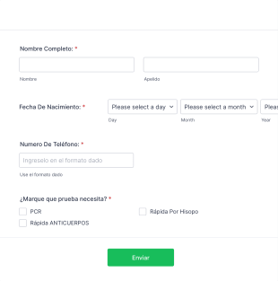 Pruebas Covid Form Template