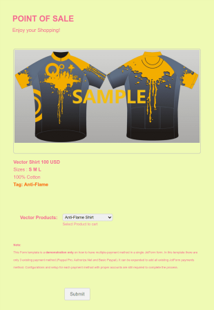 Purchase Order Point Of Sale Form Template