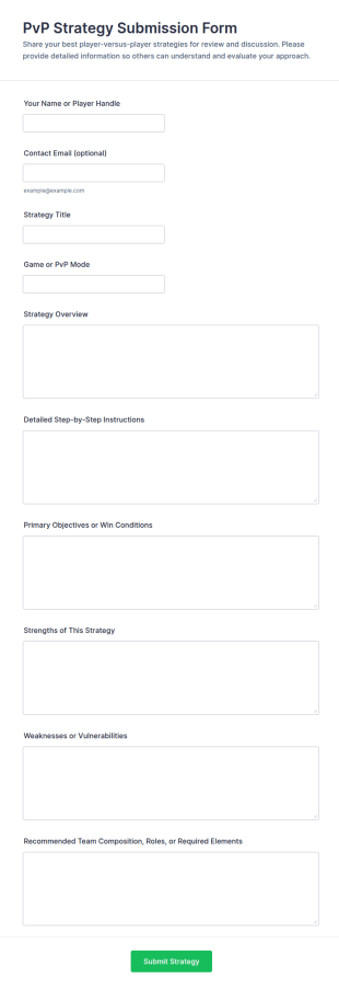 PvP Strategy Submission Form Template