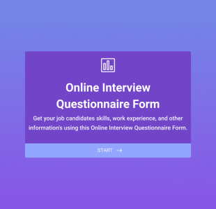 Questionario Online Per Colloquio Form Template