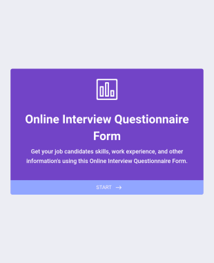 Questionario Online Per Colloquio