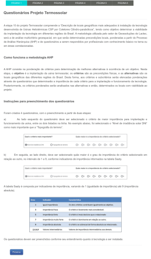 Questionário Para Implementação De Projeto