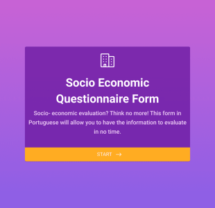 Questionário Sócio Econômico Form Template