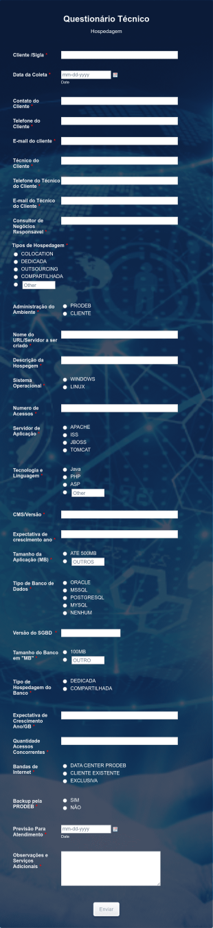 Questionário Técnico Para Resolver Problemas De TI Form Template