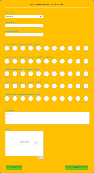 Questionnaire Client COLMAR