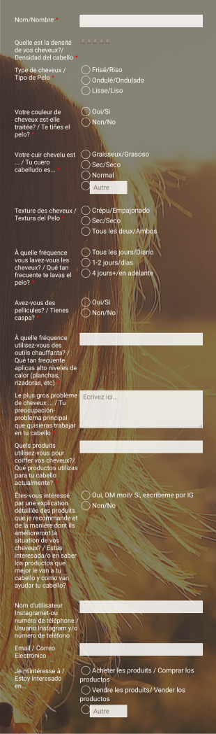 Questionnaire De Client De Salon De Coiffure Form Template