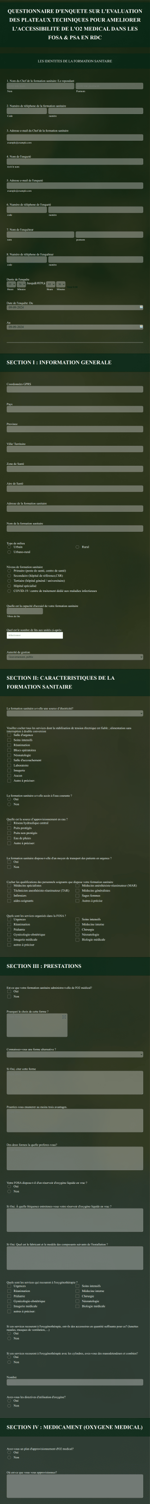 Questionnaire D'enquete