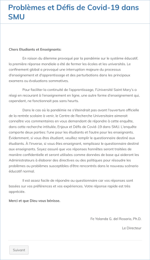 Questionnaire Des Enseignants Covid 19 Form Template