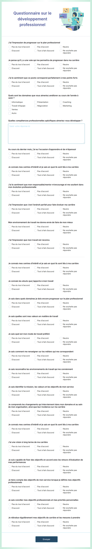 Questionnaire Développement Professionnel