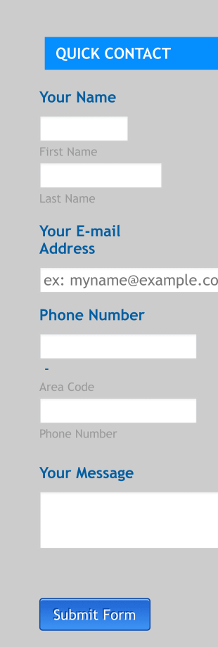 Quick Contact Form Template
