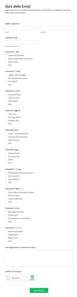 Quiz Delle Emoji