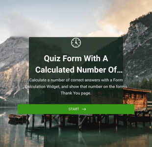 Quiz Formulier Met Aantal Juiste Antwoorden Berekening