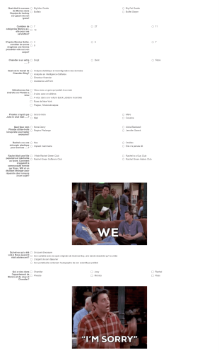 Quiz Friends Form Template