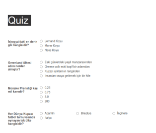 Quiz Kopyasi Form Şablonu