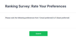 Ranking Survey: Rate Your Preferences Form Template