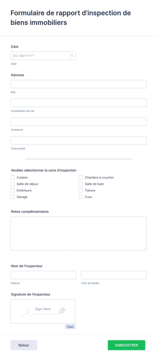 Rapport D'inspection De Biens Immobiliers