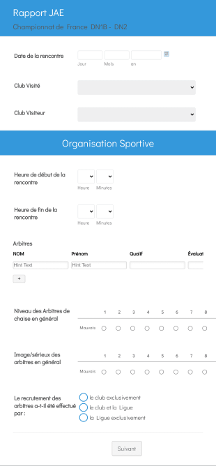Rapport JAE Groupe Excellence Form Template