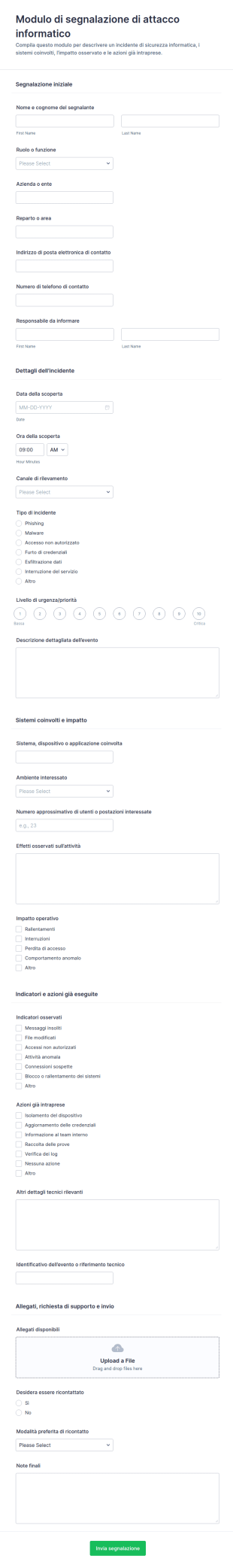 Rapporto Sugli Attacchi Informatici CrowdStrike Form
