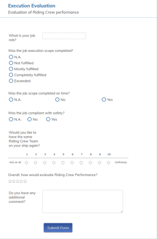 RC Perfomance Evaluation Form Template
