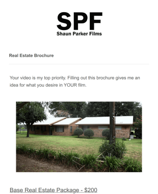 Real Estate Brochure Design Request Form Template