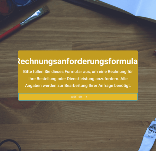 Rechnungsanforderungsformular