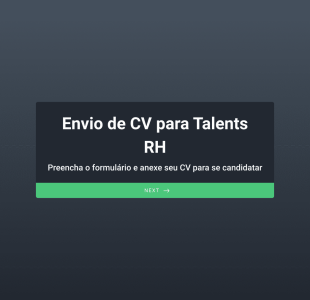 Recrutamento E Seleção Form Template
