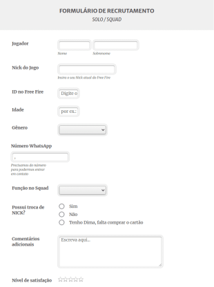 Recrutamento Mib Gaming