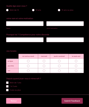 Recrutement Staff Discord