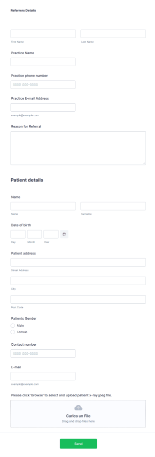 Generic Dental Referral Form Template