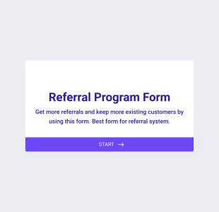 Referral Program Form Template