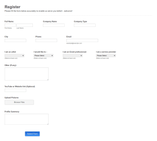 Register! B Form Template