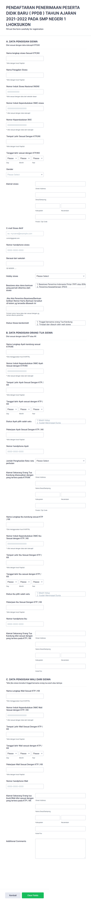 Registrasi Peserta Didik Baru (Ppdb)