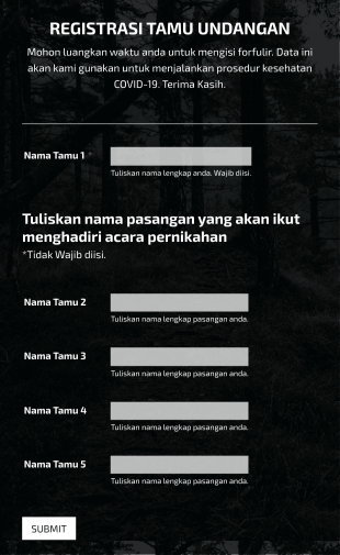 Registrasi Tamu Undangan