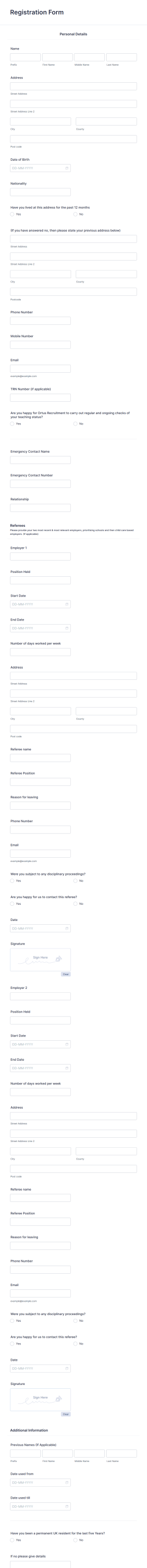 Registration Form Ortus 032023 Form Template