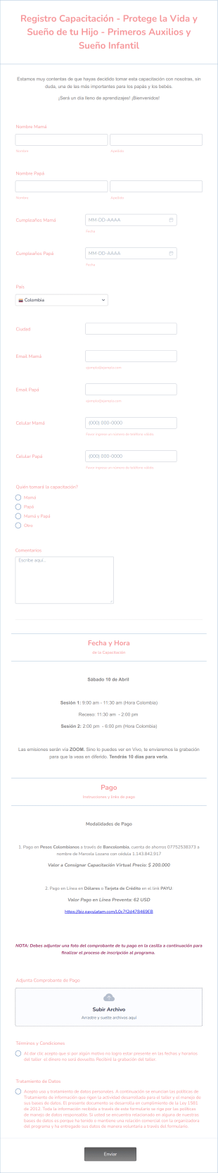 Registro Capacitación Virtual