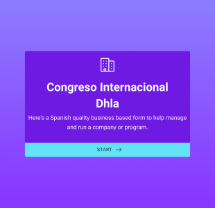 Registro Congreso Internacional Form Template