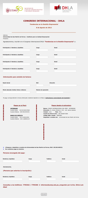 Registro Congreso Internacional