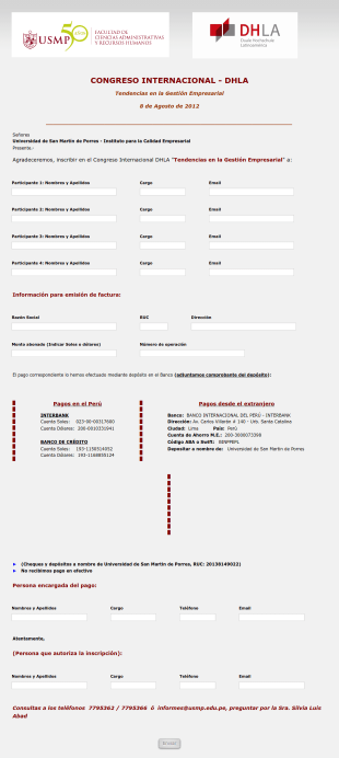 Registro Congreso Internacional