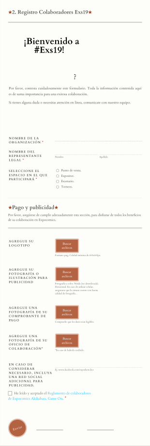 Registro De Colaboradores Expo