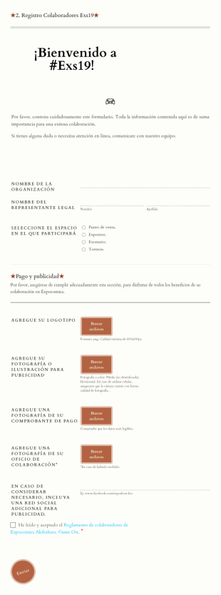 Registro De Colaboradores Expo