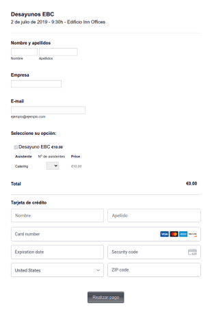 Registro De Desayuno Empresarial