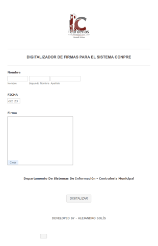 Registro De Digitalización De Firmas