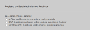 Registro De Establecimientos Públicos