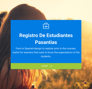 Registro De Estudiantes De Pasantías Form Template