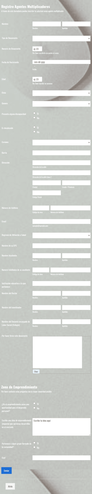 Registro De Estudiantes Salud