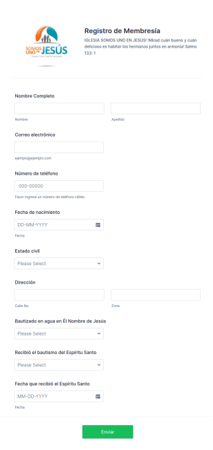 Registro De Membresía S1J