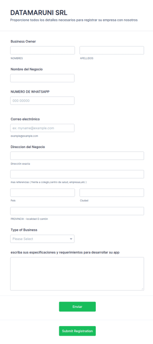 Registro De Socios Datamaruni Srl