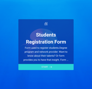 Registro E Banco De Dados De Estudantes Form Template